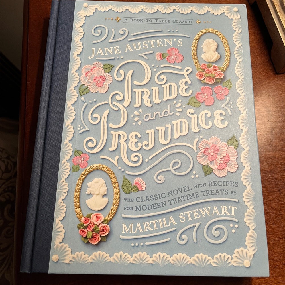 Pride and Prejudice by Jane Austen with Martha Stewart recipes, hard cover book